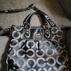 Coach Black and Gray Women's Bag